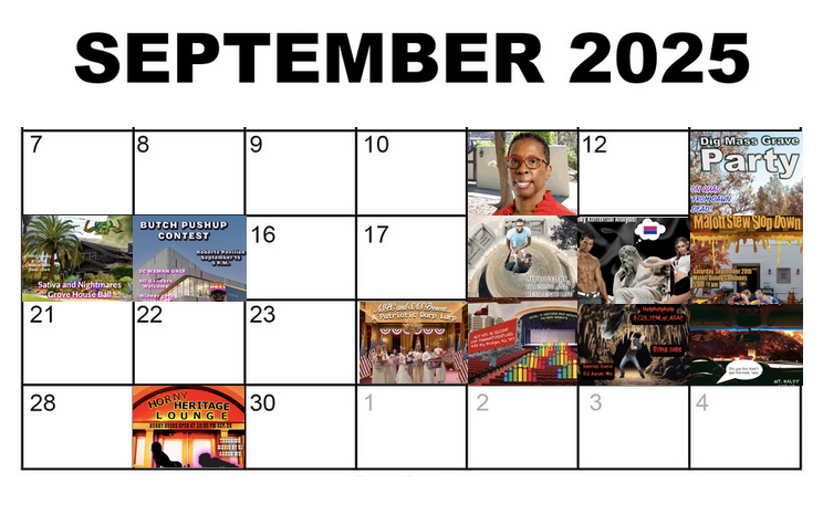 Claremont Colleges September 2025 Party Schedule